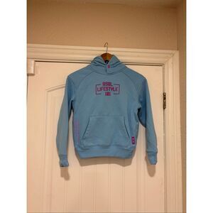 Baseball Lifestyle 101 Youth Hoodie Blue Sz Medium